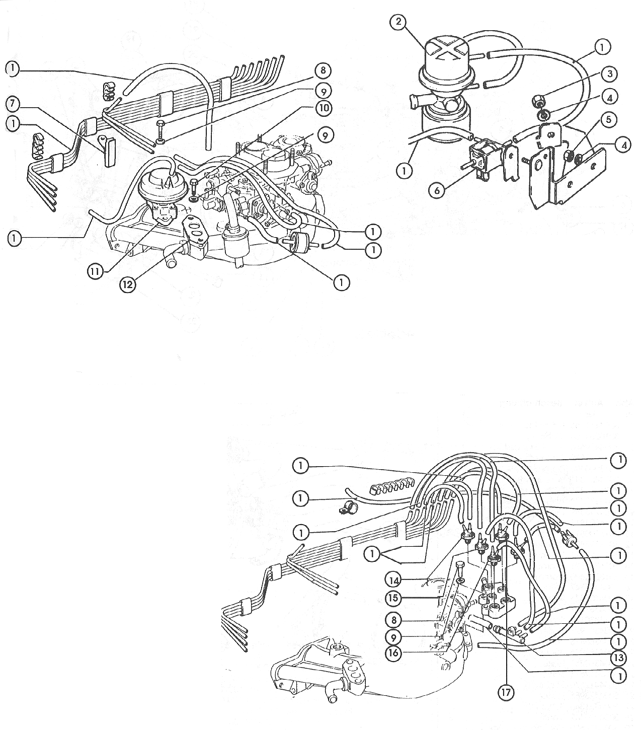 Anti-Pollution System – Carb. Models 1979 All,  1980 Federal